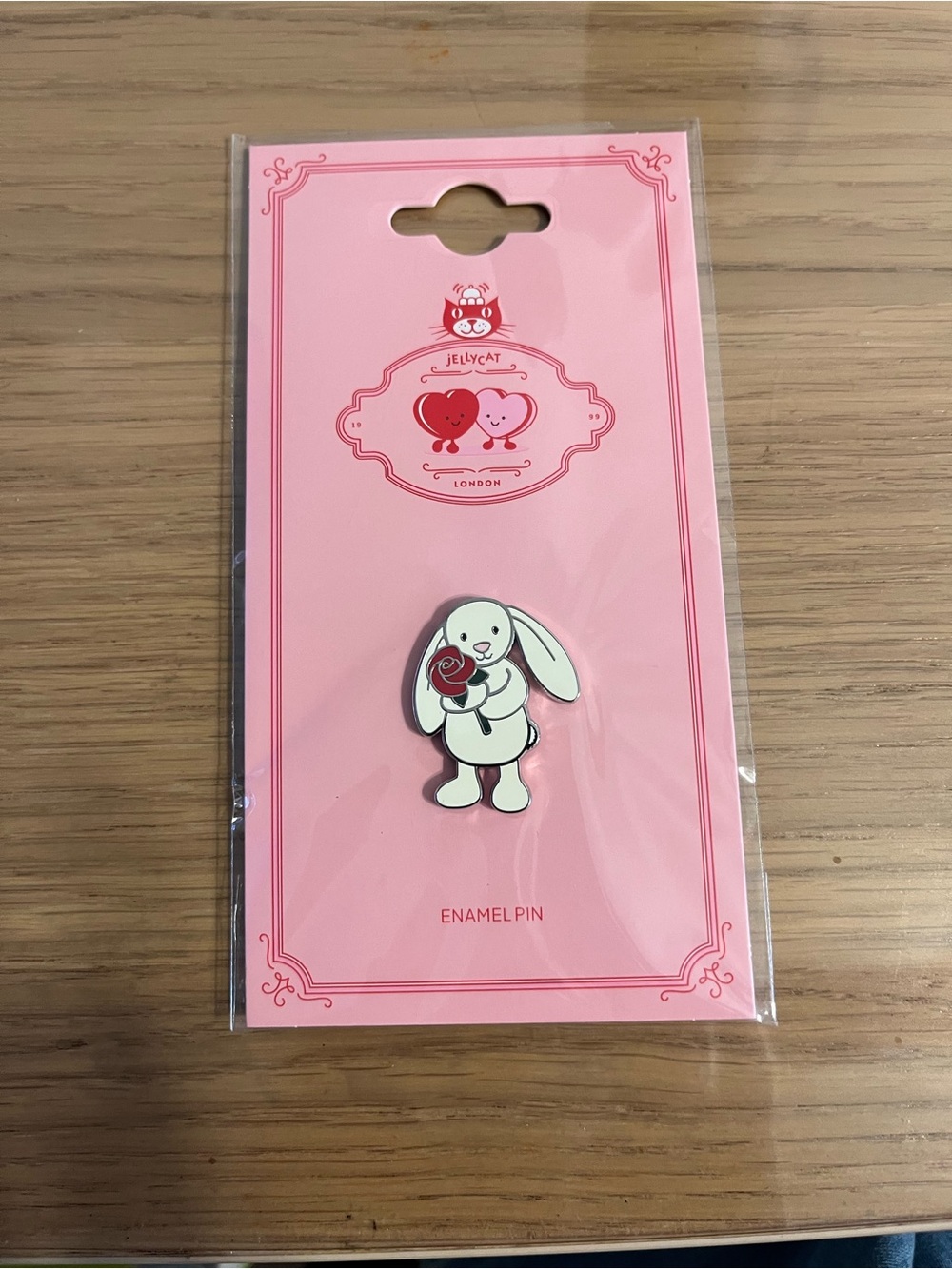 NWT bunny with rose pin